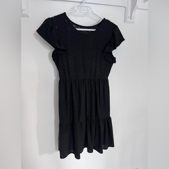 Black Dress with Ruffles - Picture 2 of 3